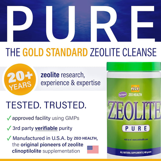Zeolite Pure – 100% Natural Detox Mineral Clay (400g)