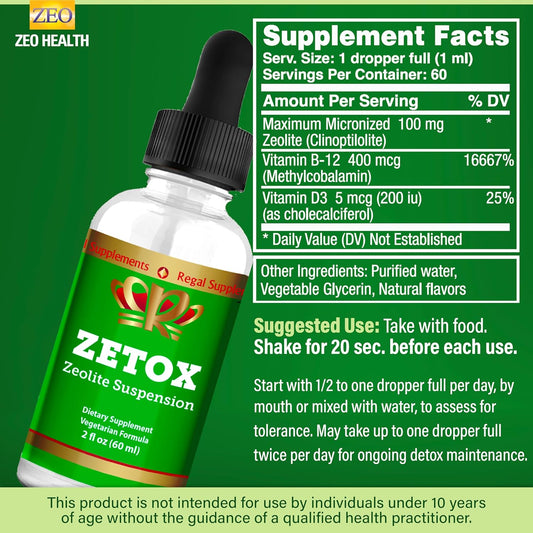 Zetox® Zeolite Suspension – High-Potency Liquid Detox Formula
